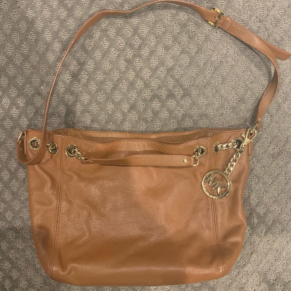 Michael Kors Soft Pebbled Brown Leather Bag